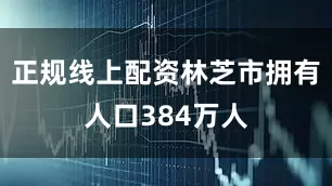 正规线上配资林芝市拥有人口384万人